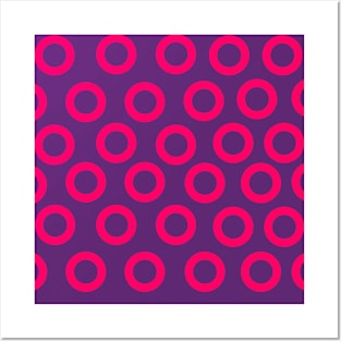 Pink and Purple Fishman Donuts Posters and Art